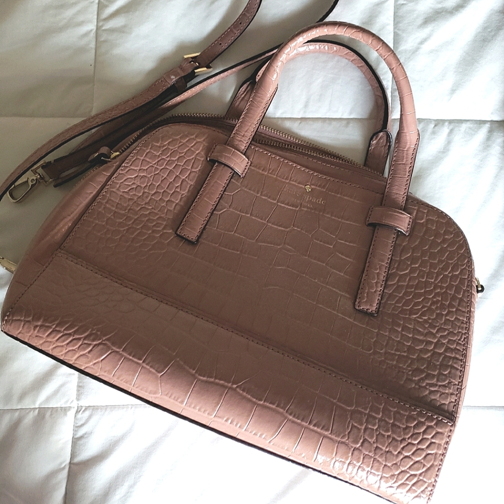 Kate Spade Croc Embossed Satchel